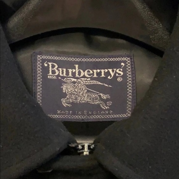 BURBERRYS’ MADE IN ENGLAD Black Wool Jacket - Picture 3 of 10